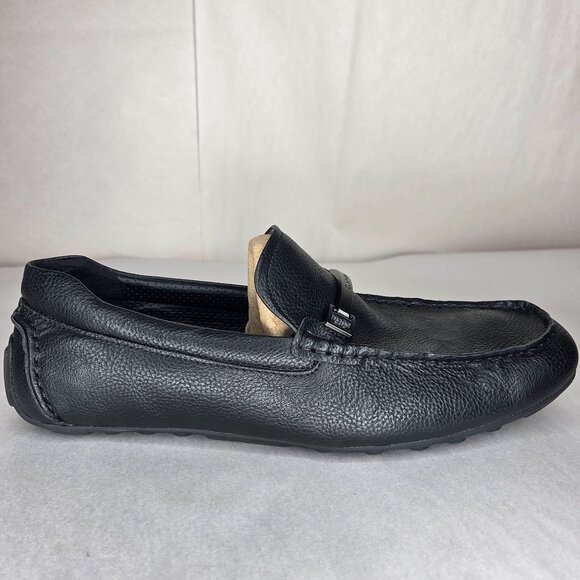 Calvin Klein Men's Otilis Casual Slip-On Black Logo Loafers - Picture 3 of 6